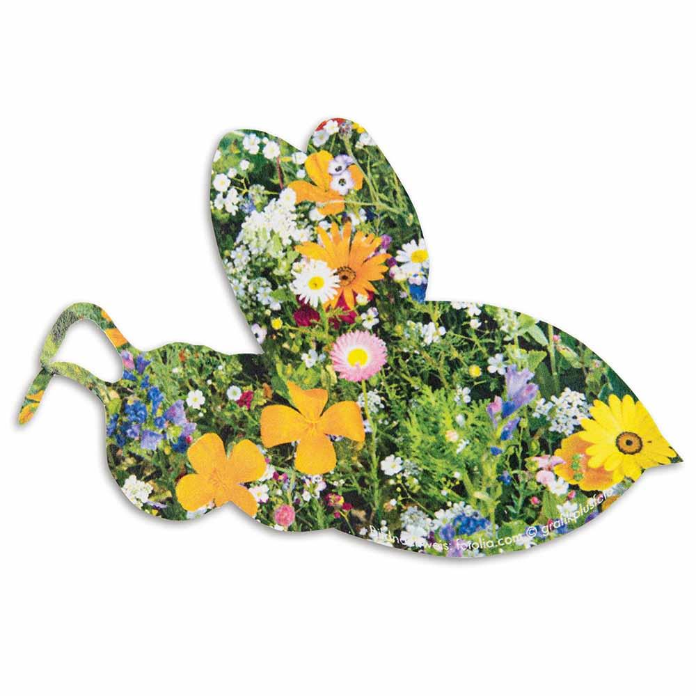 Samenpapier in Klappkärtchen - Ostern - Bienchen
