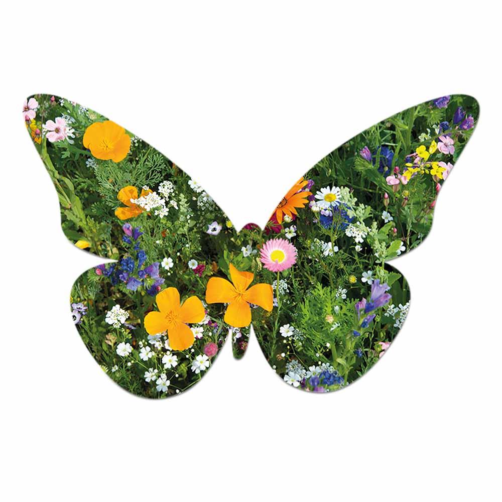 Samenpapier in Klappkärtchen - Ostern - Schmetterling