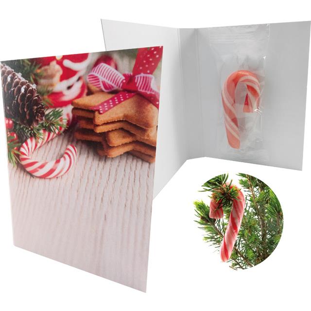 Klappkärtchen Candy Cane