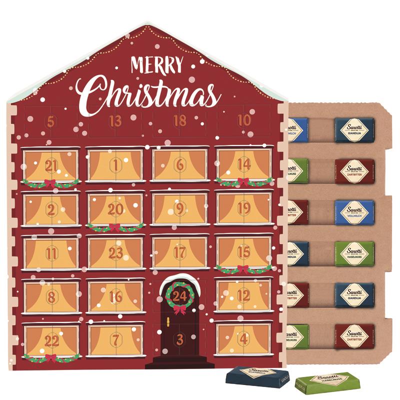 Täfelchen Adventskalender Haus ECO