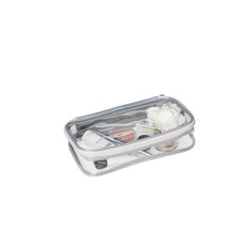 BEAUTY-BAG CLEARLY silber