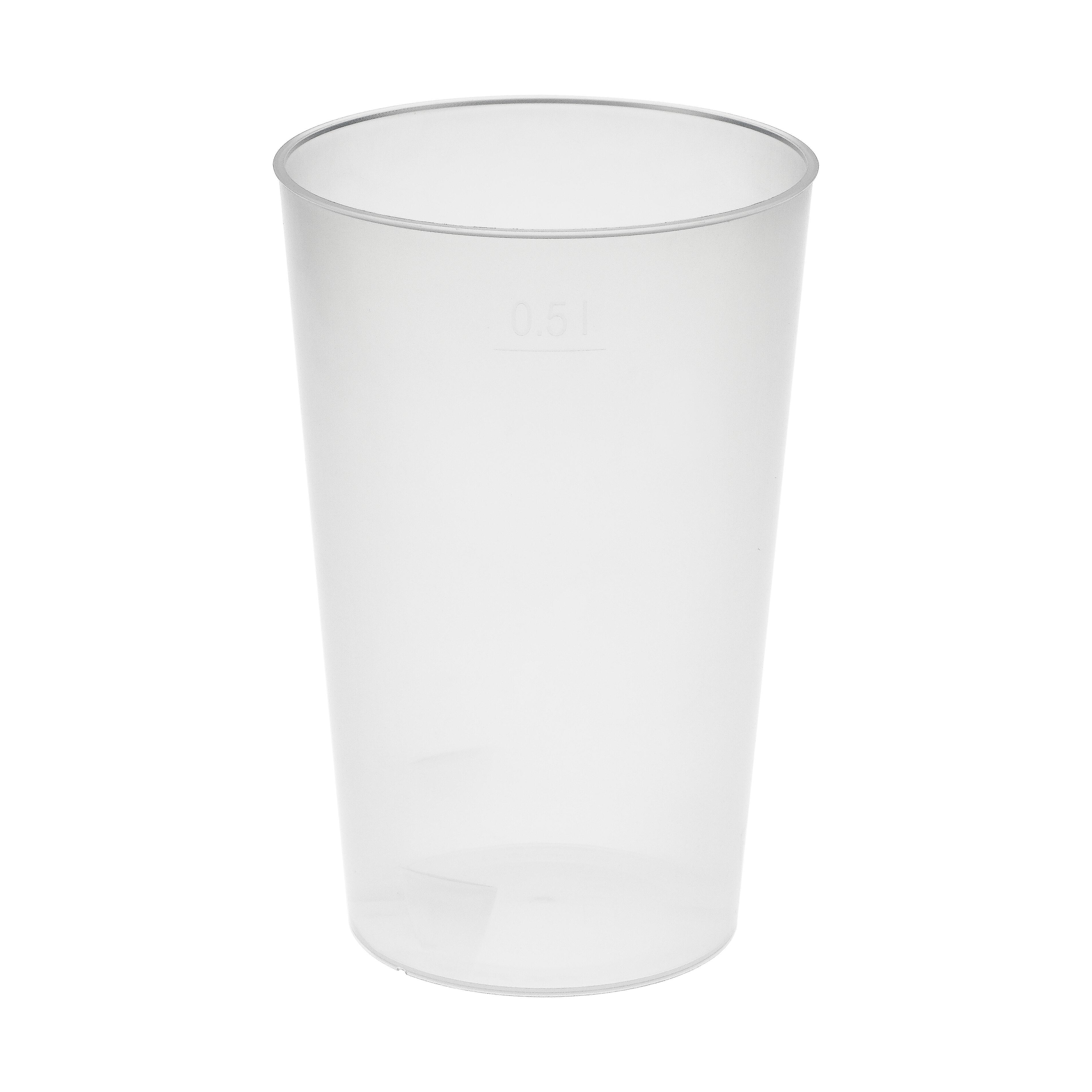 Trinkbecher ´Vital´, 500 ml mit Deckel und Strohhalm