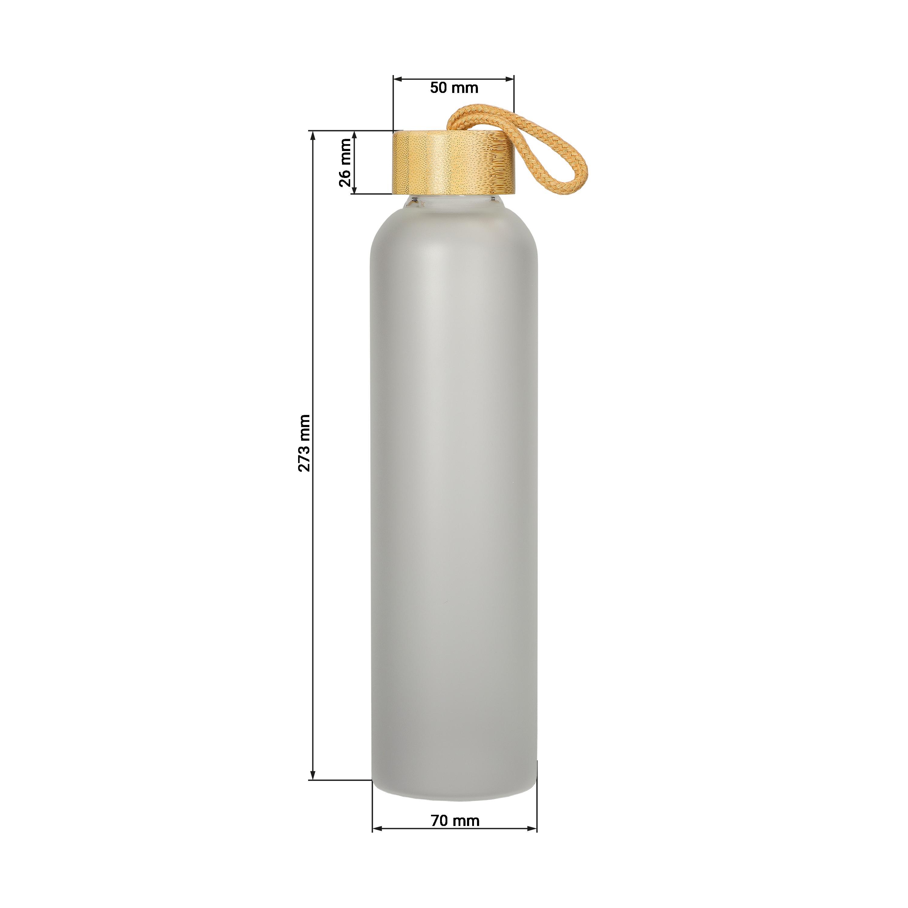 Glasflasche ´Bamboo´ 750 ml, Frosted