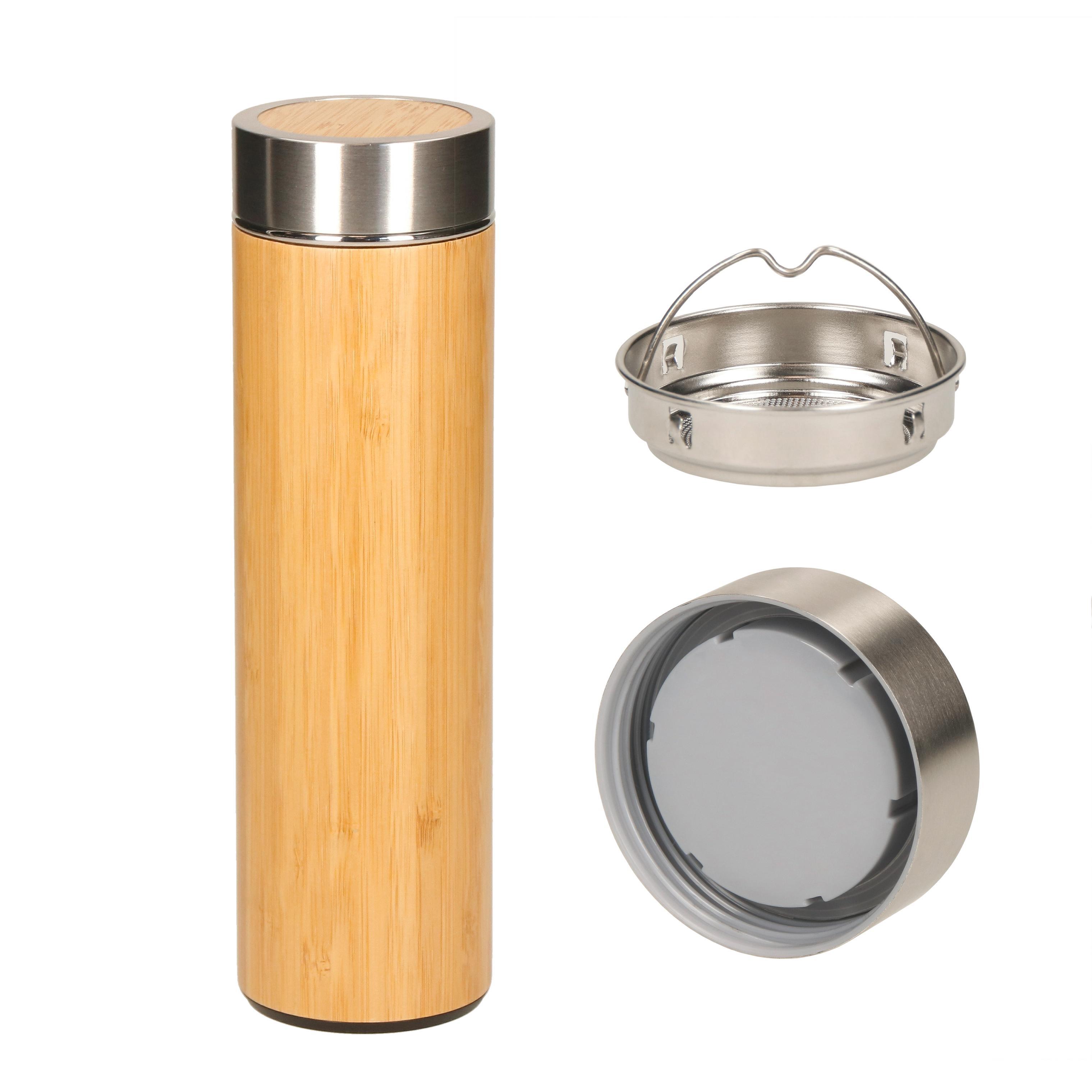 Vakuum Flasche ´Bambus´, large