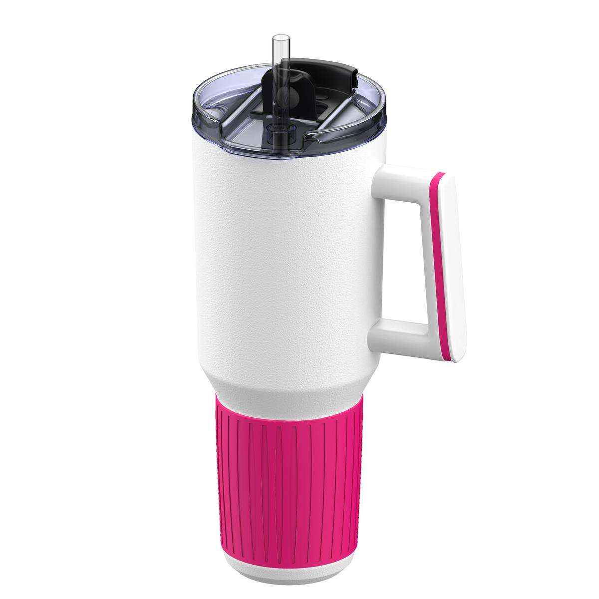 magenta, weiß