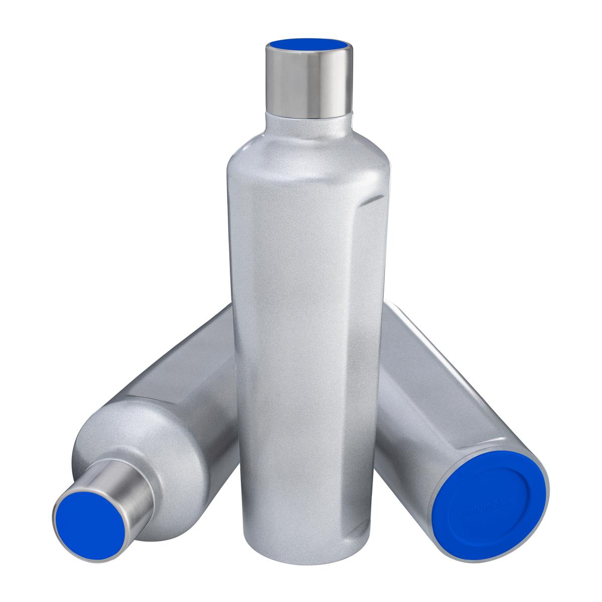 blau, silber