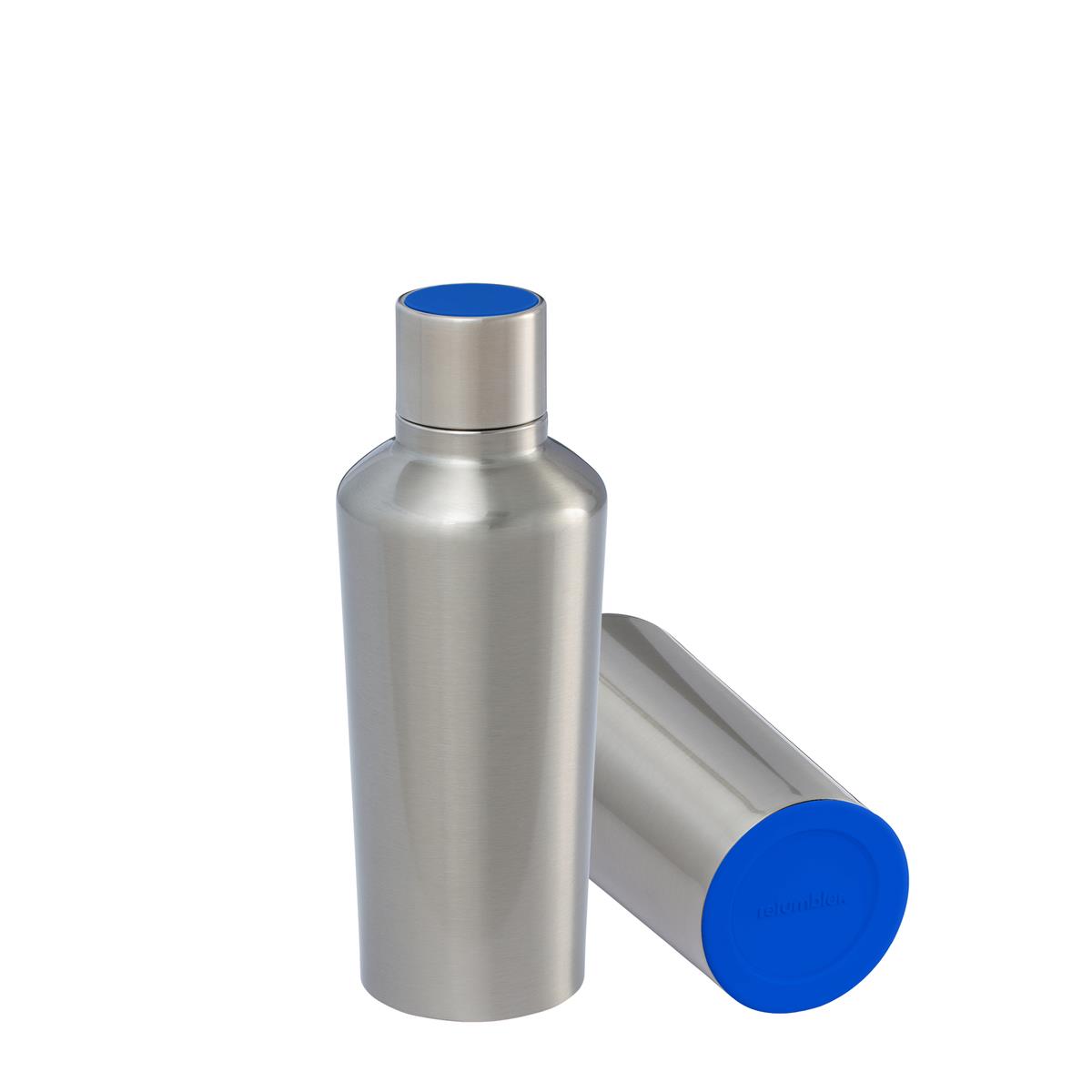 blau, silber