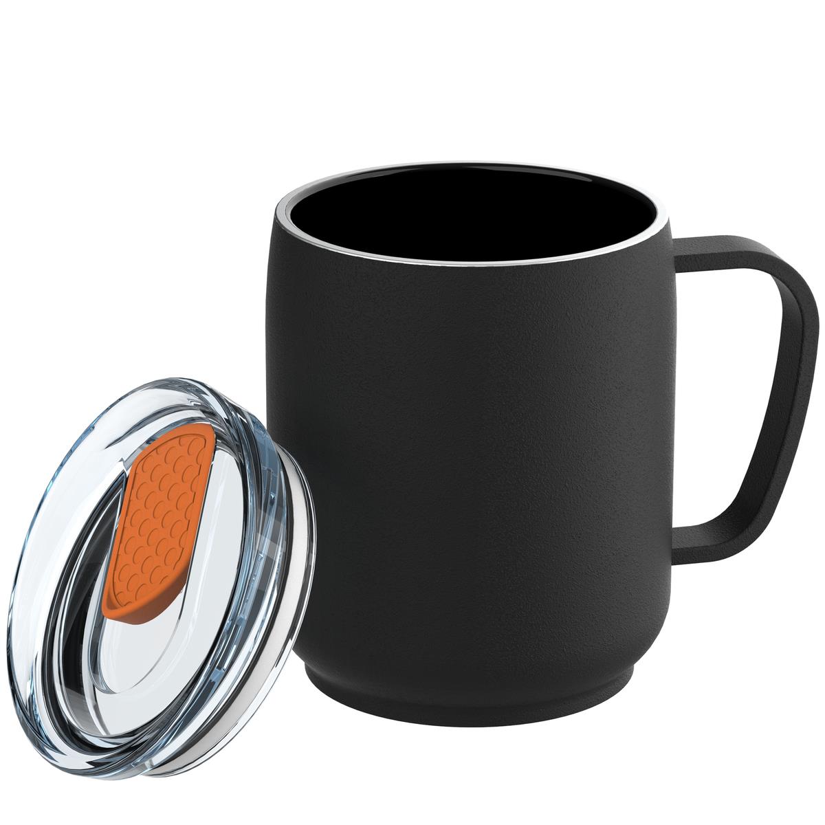 schwarz, orange, transparent