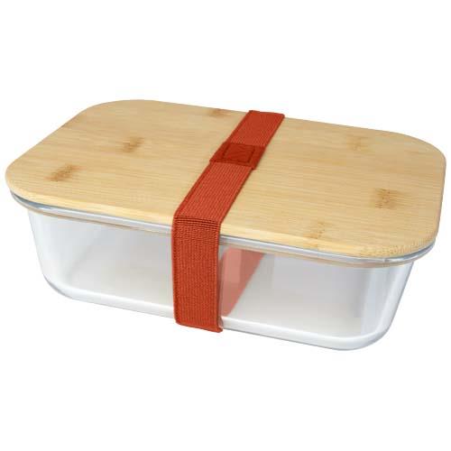 Roby 1000 ml Glas Lunchbox mit Bambusdeckel