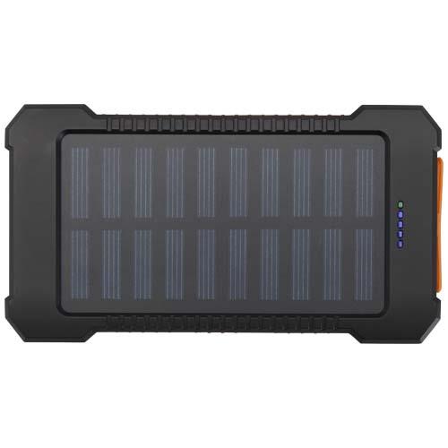 Altair 10 W 5000 mAh robuste Solar Powerbank aus recyceltem Kunststoff mit integrierter Taschenlampe