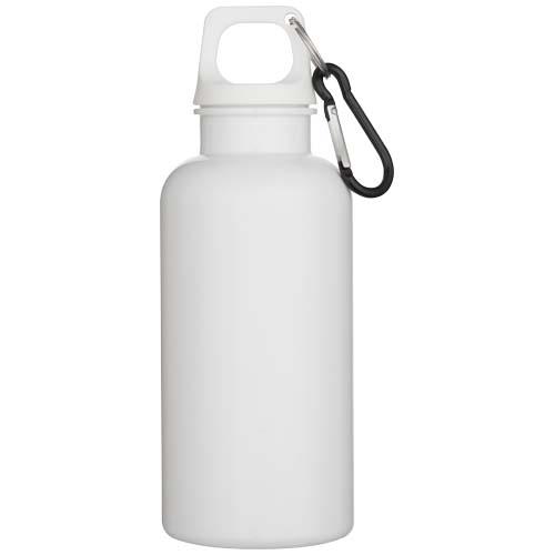 Oregon 400 ml einfarbige RS-zertifizierte Trinkflasche aus recyceltem Kunststoff mit Karabinerhaken