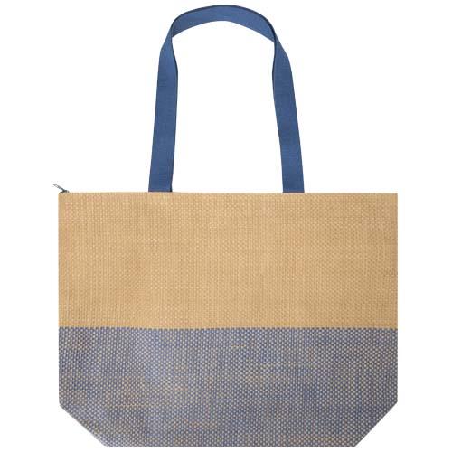 Rhythm große Strohpapier Tragetasche mit Reißverschluss, 21 l