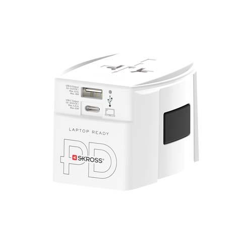 SKROSS® MUV AC65PD Reiseadapter mit USB-C Kabel