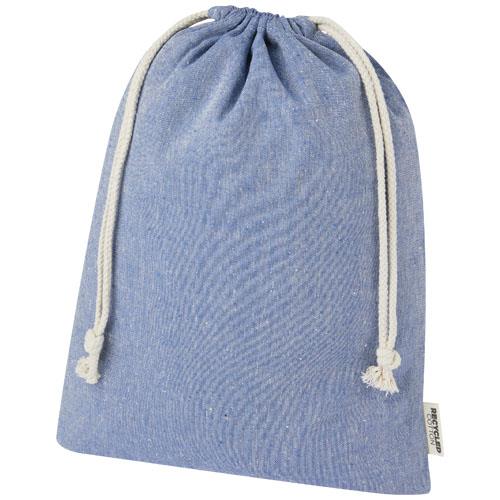 Pheebs 150 g/m² GRS Zuziehbeutel aus Recyclingbaumwolle groß 4 l