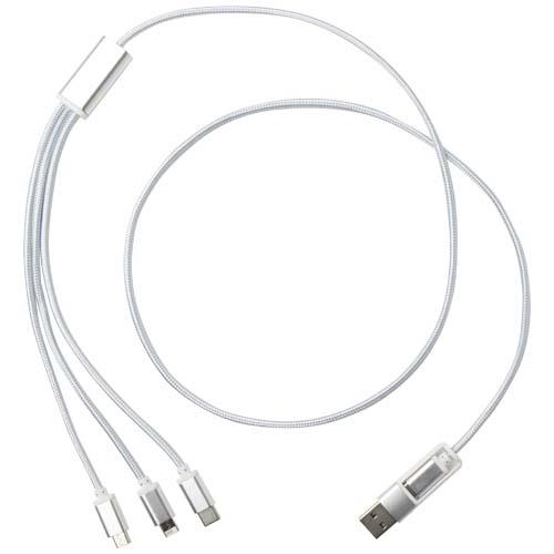 Versatile 5-in-1 Ladekabel aus recyceltem Aluminium