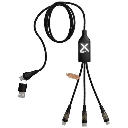 SCX.design C50 100 W/5 A 5-in-1 Schnellladekabel mit Digitalanzeige