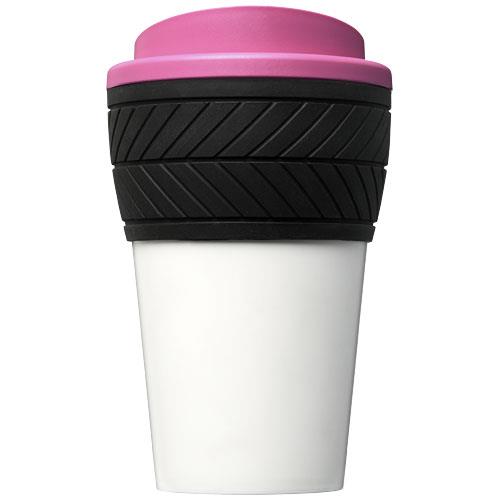 Brite-Americano® 350 ml Isolierbecher mit Schutzring Reifen-Design