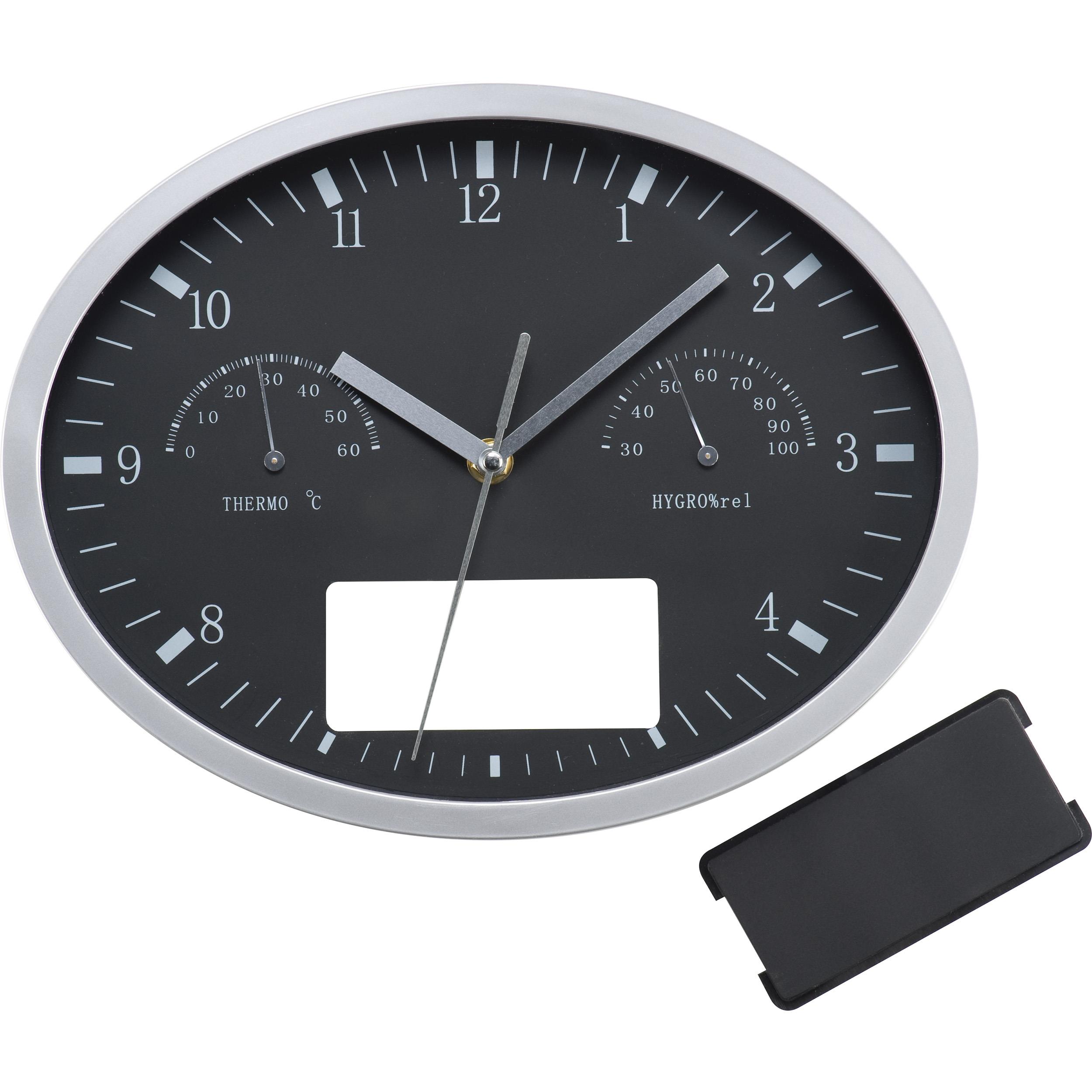Wanduhr mit Hygro- und Thermometer HENRY