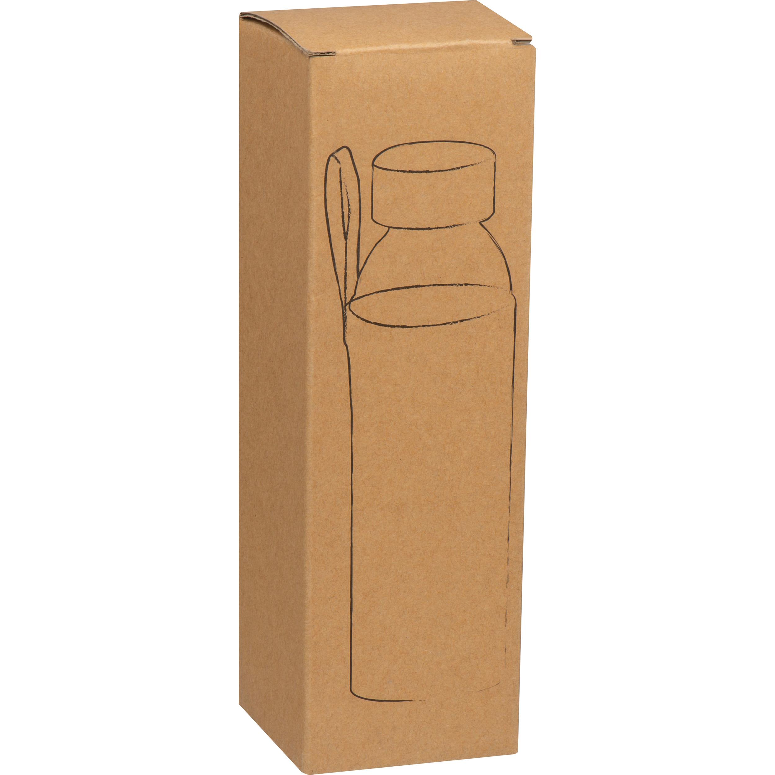 Glasflasche mit Jutehülle, 500ml CARLOTTA