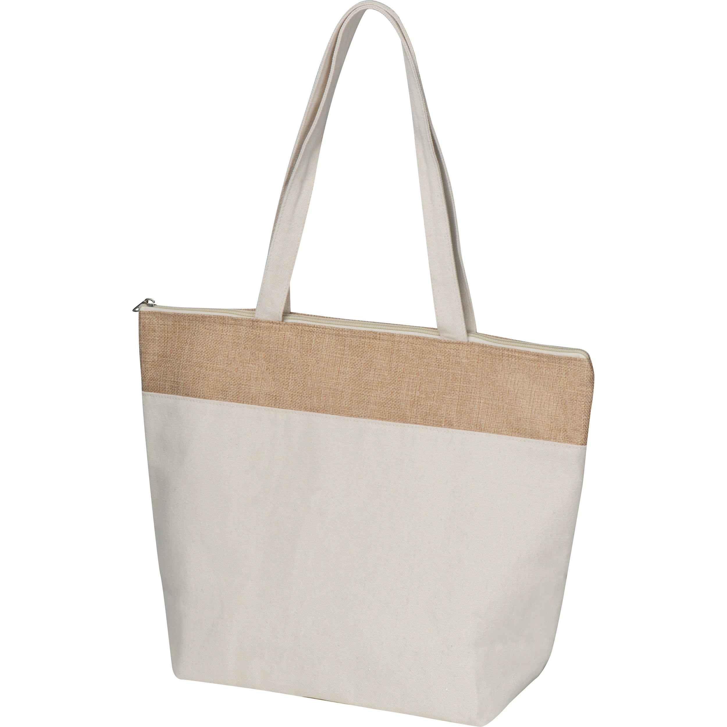 Kühltasche aus Baumwolle und Jute CARMELA