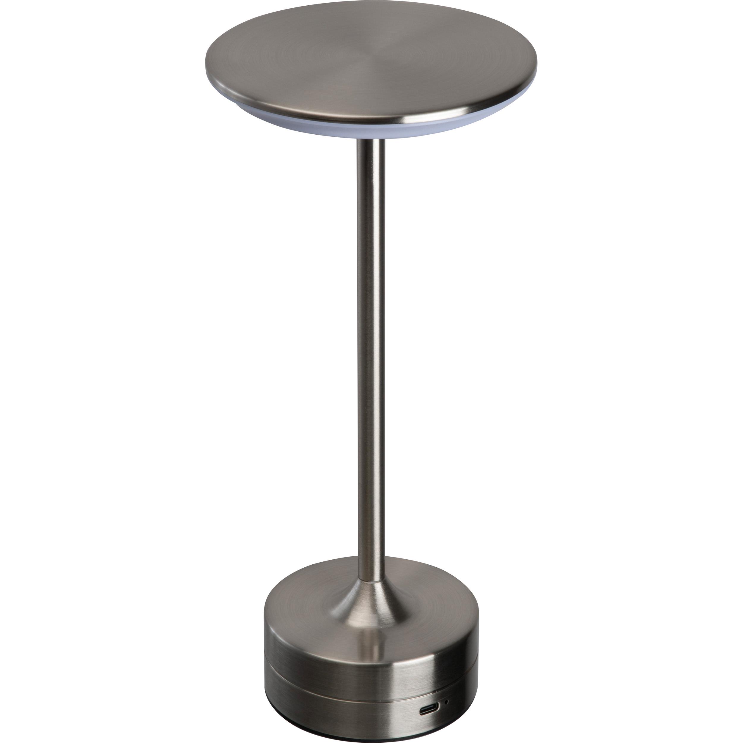 Tischlampe aus Edelstahl mit Akku SYLWAN