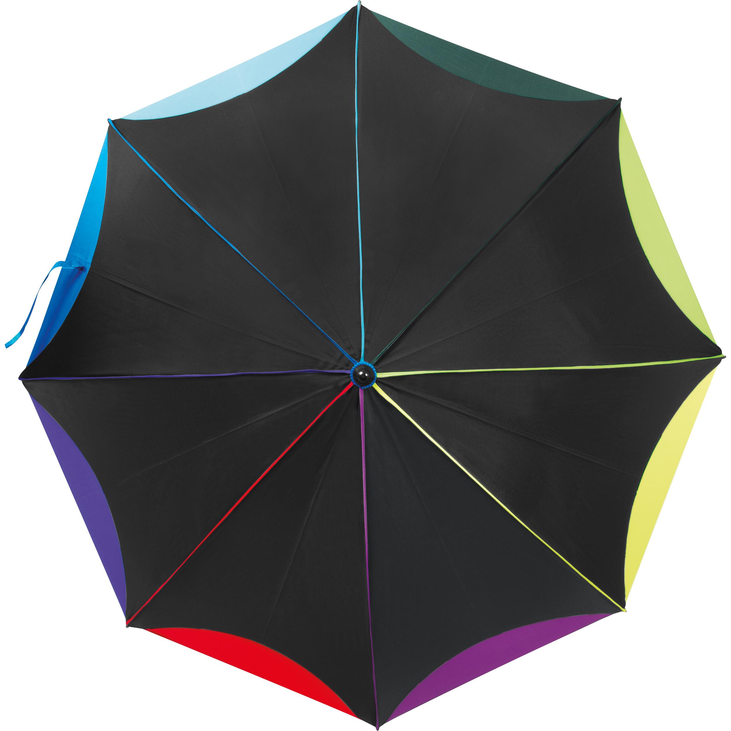 Automatik Regenschirm in Regenbogefarben MATTEO
