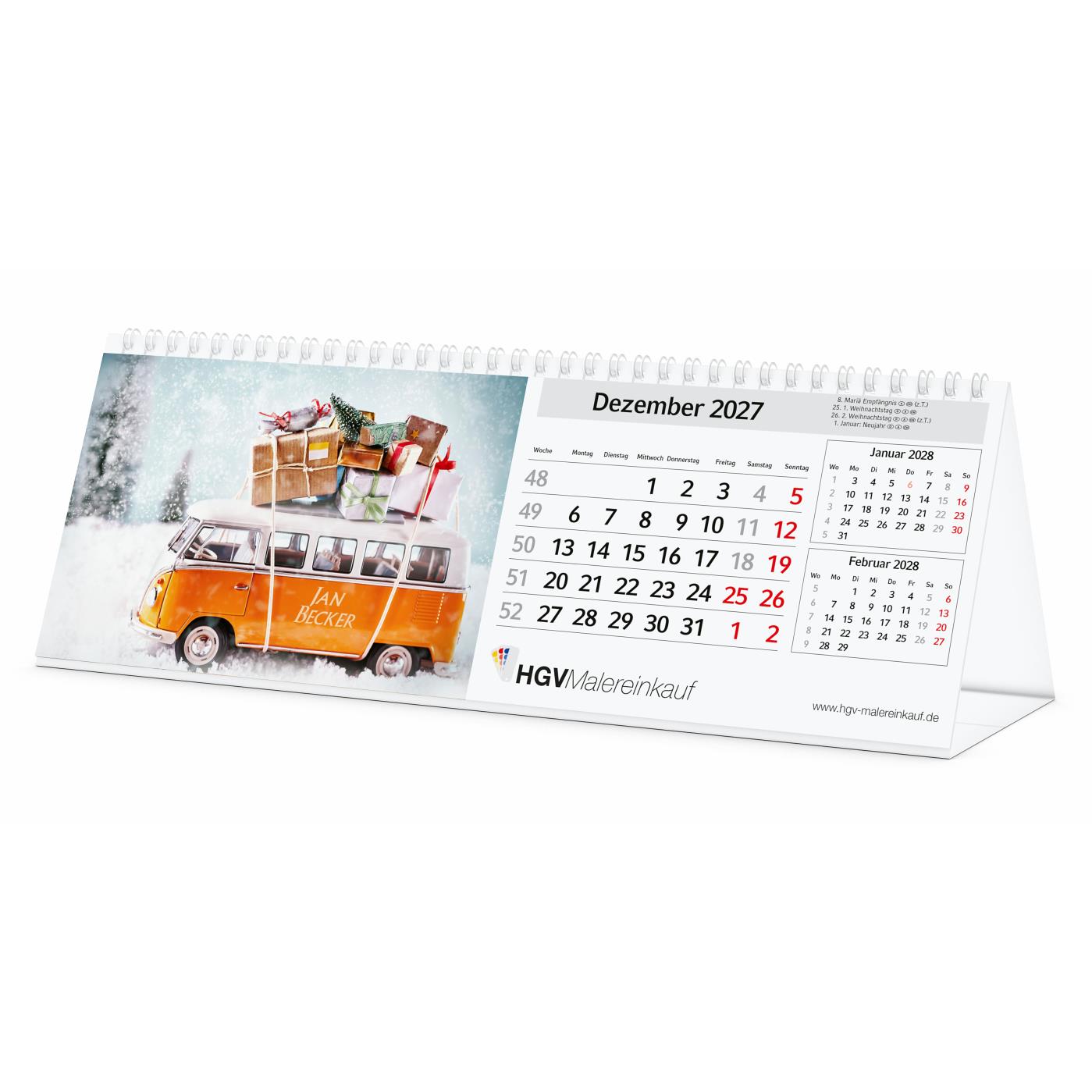 Personalisierter Bildkalender MagicPix Table Quer Tischkalender quer