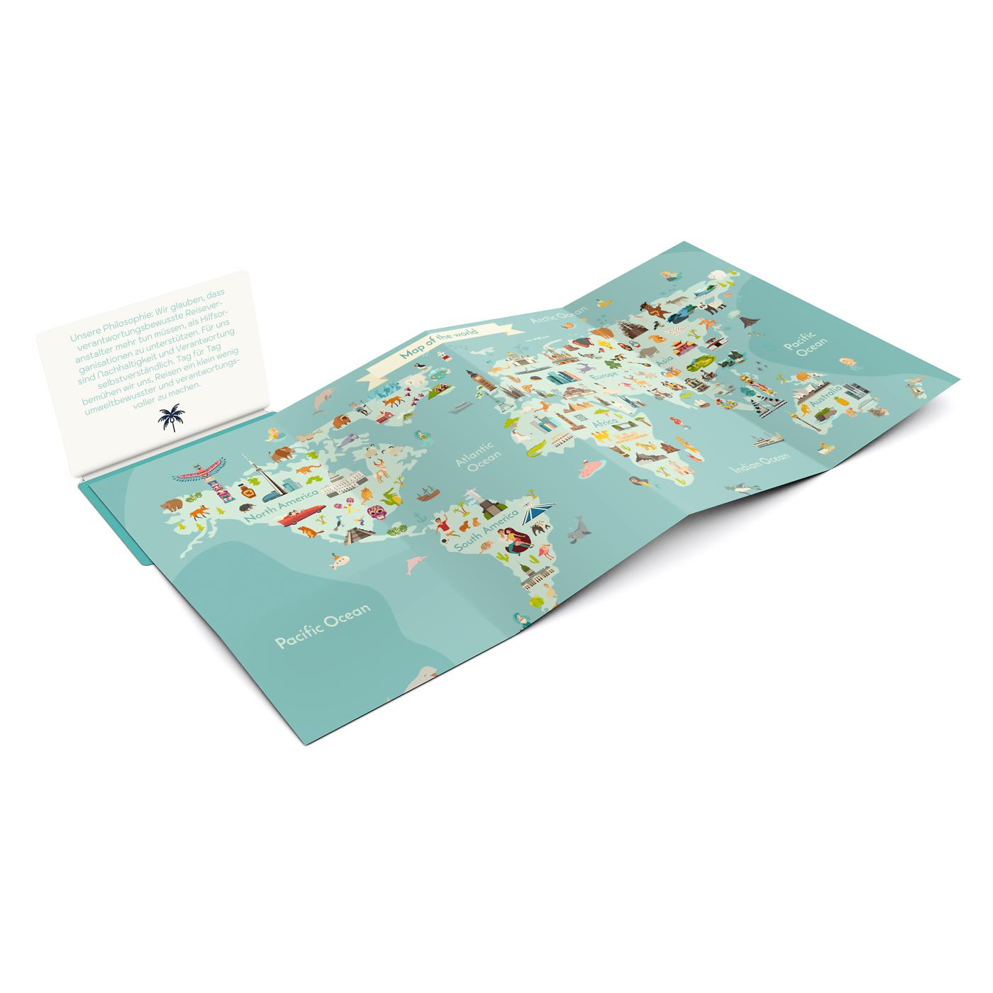 Faltplan Concept-Card Large Recycling-Inhaltspapier 100 × 72 mm Karton-Umschlag