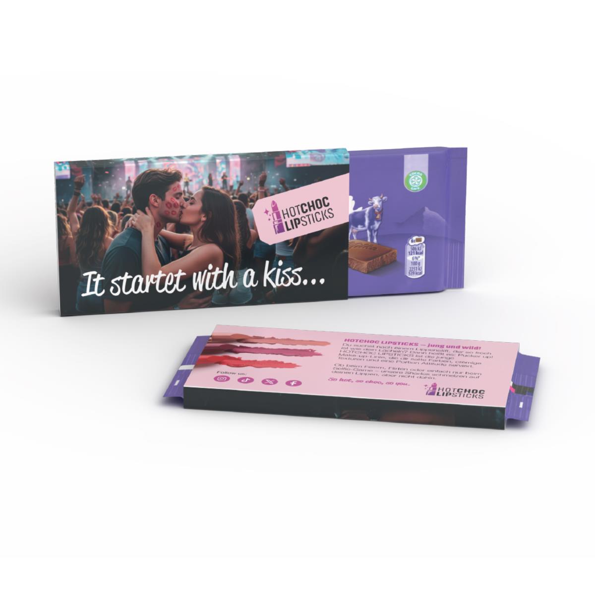 Milka die kleine Alpenmilch in Werbekartonage