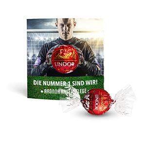 Lindt Lindor Kugel in Werbekartonage