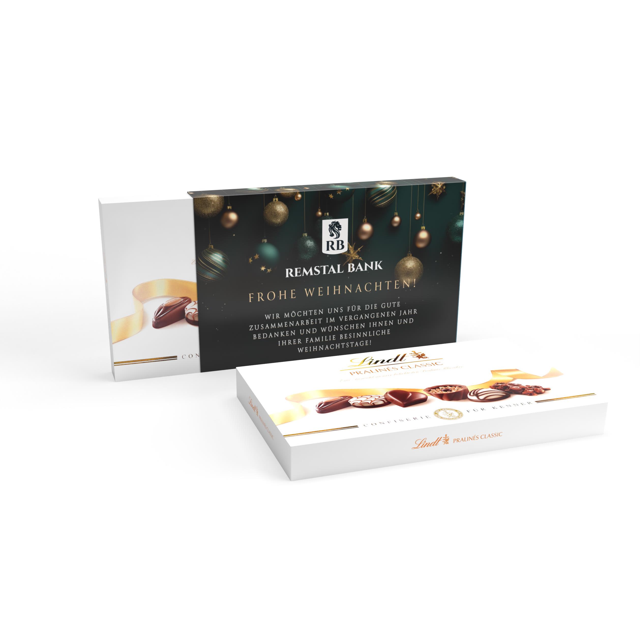 Lindt Pralinés Classic im Werbeschuber