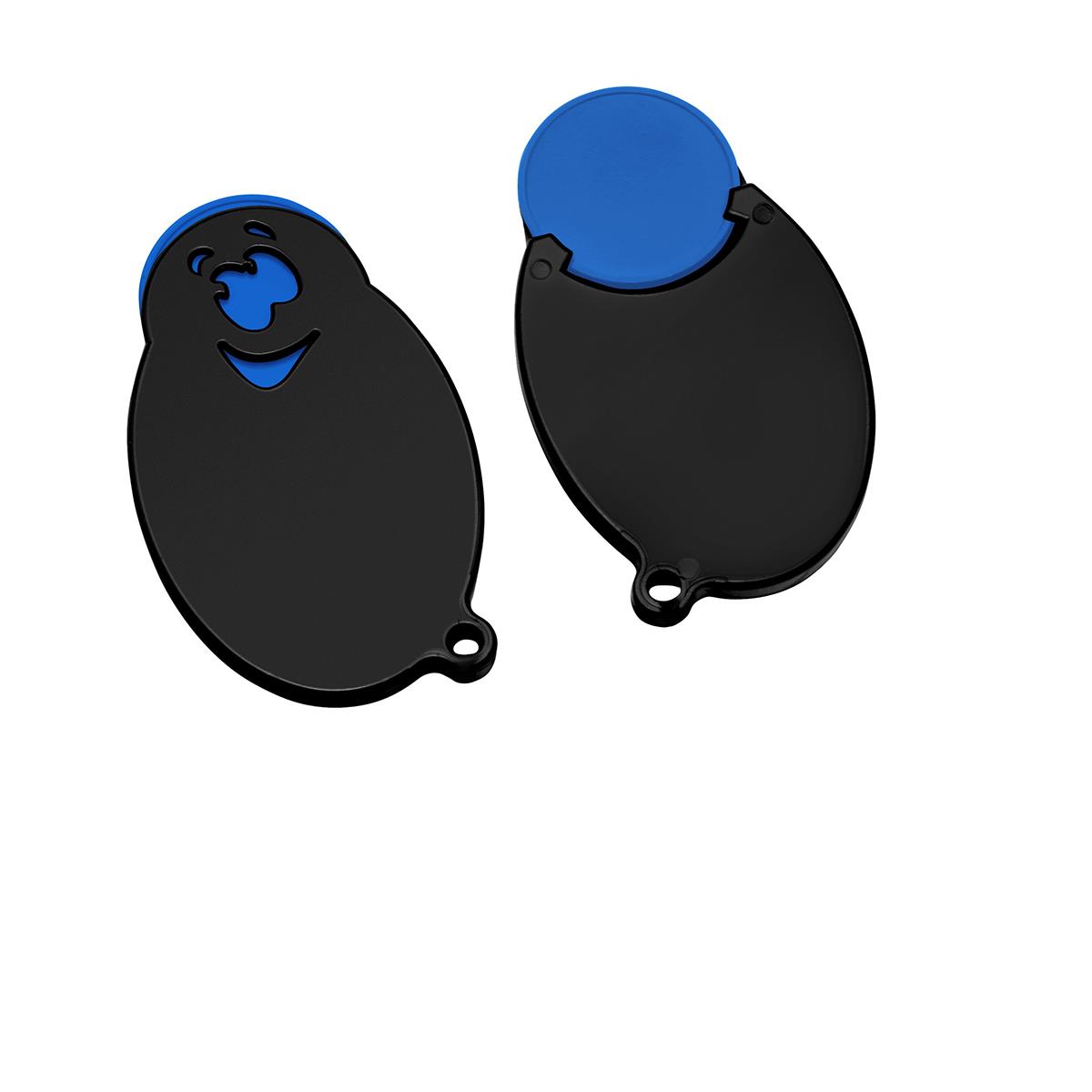Chip blau, Chiphalter schwarz