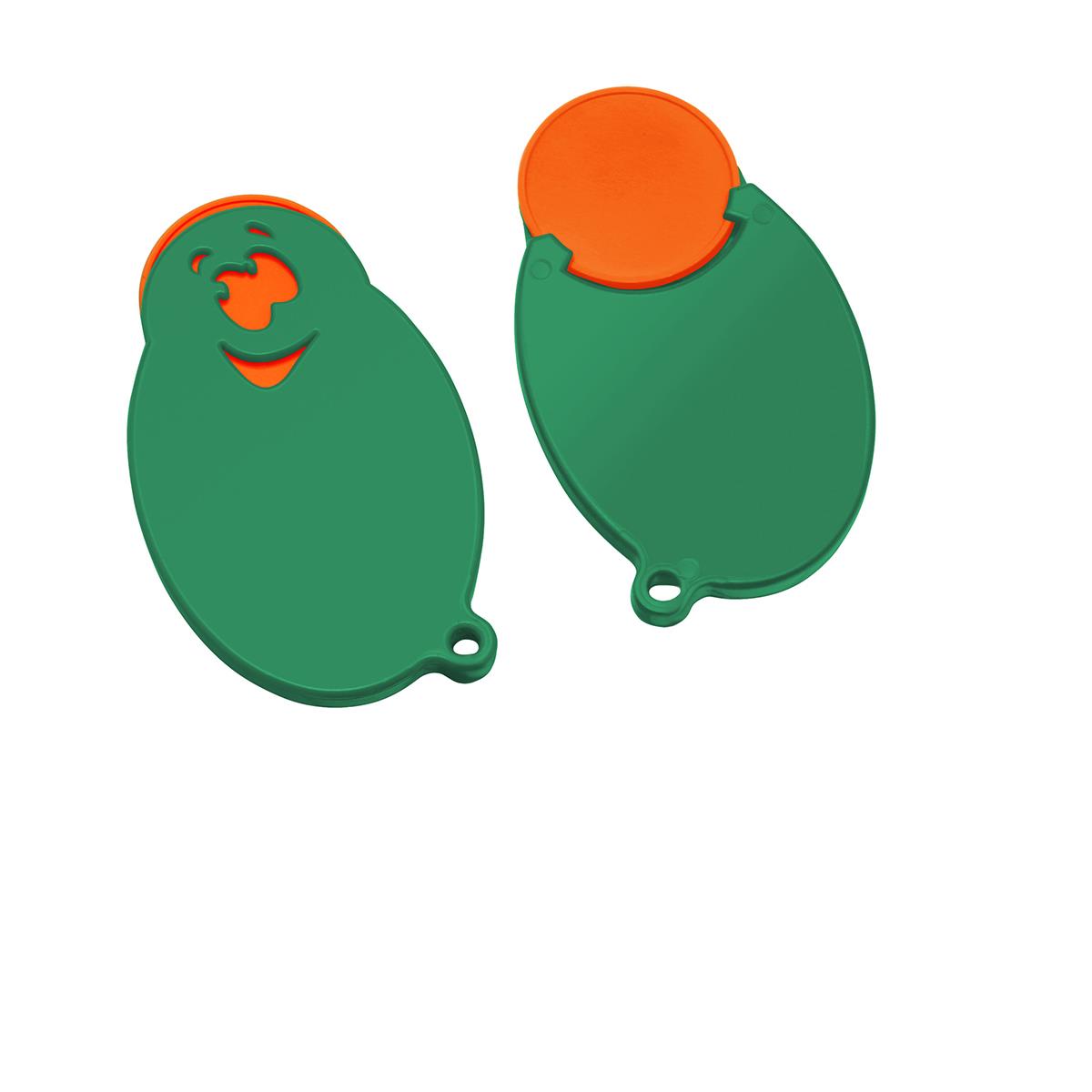 Chip orange, Chiphalter grün