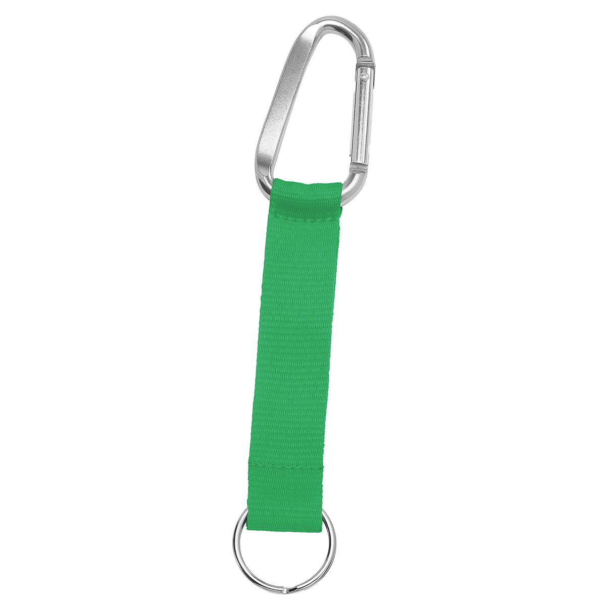 Grundfarbe Grasgrün (ca. Pantone 354C), Karabiner silber