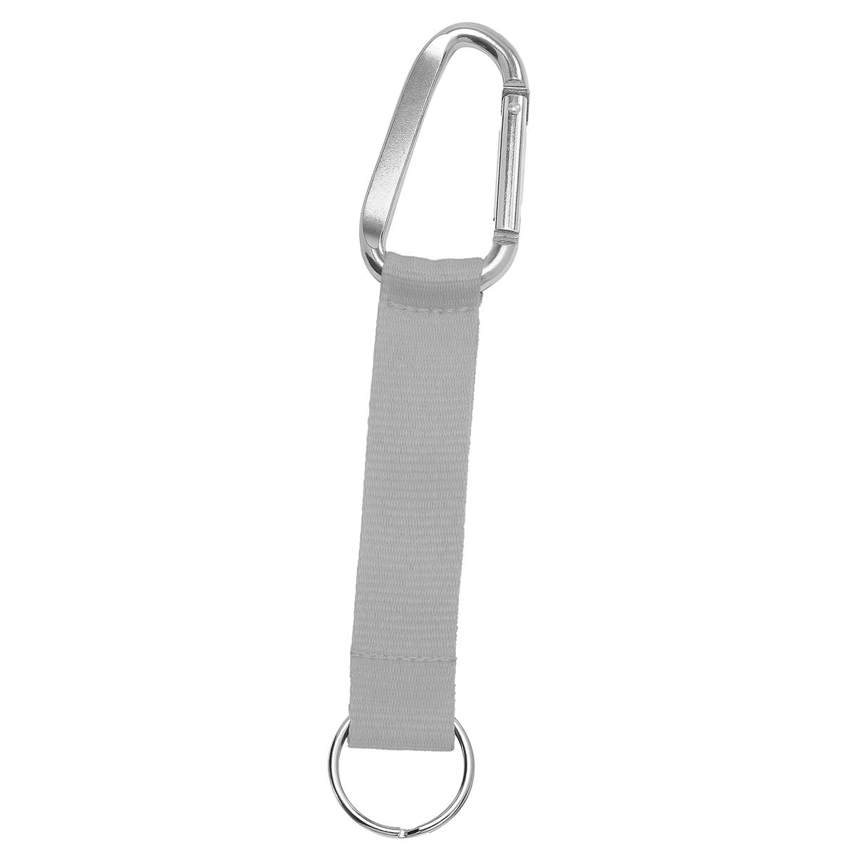 Grundfarbe Mittelgrau (ca. Pantone CG6C), Karabiner silber