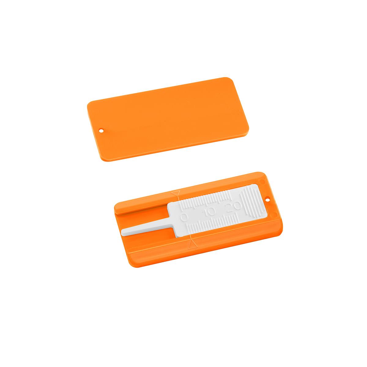 Prüfer weiß, Gehäuse orange
