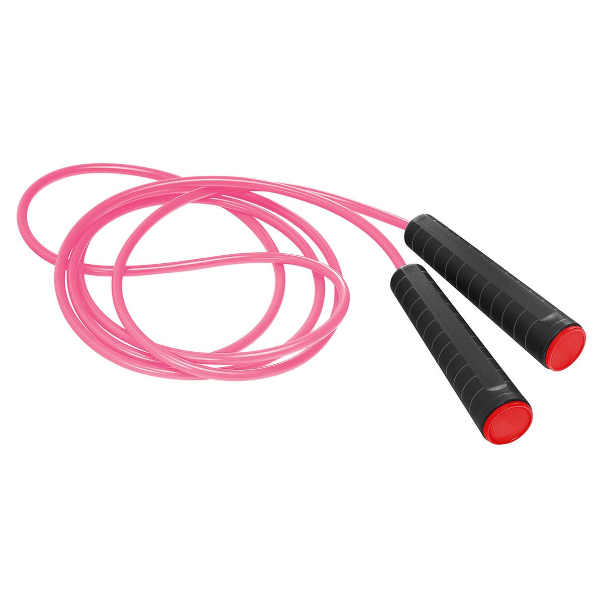 Griff schwarz, Deckel rot, Seil pink