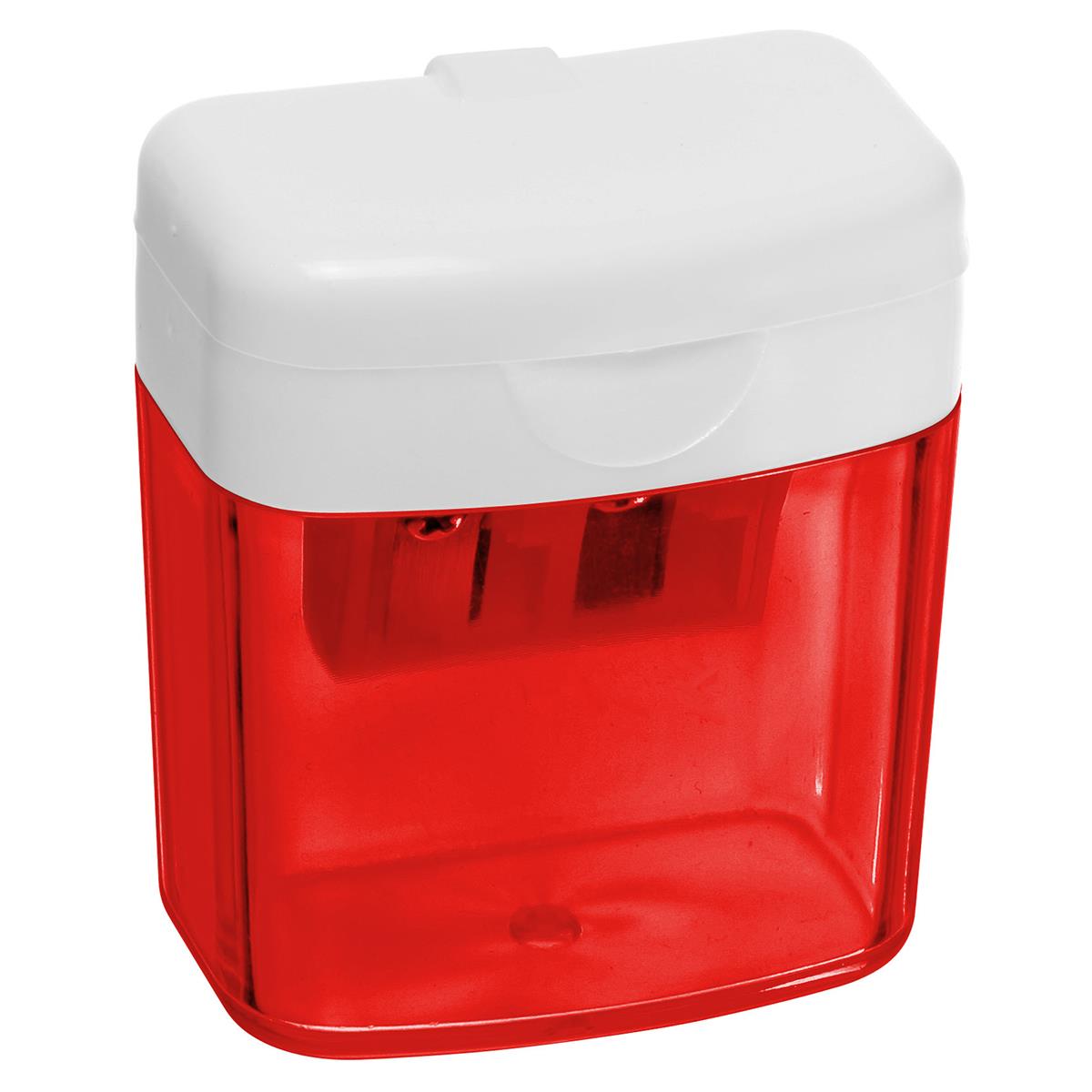 Gehäuse rot-transparent, Deckel weiß