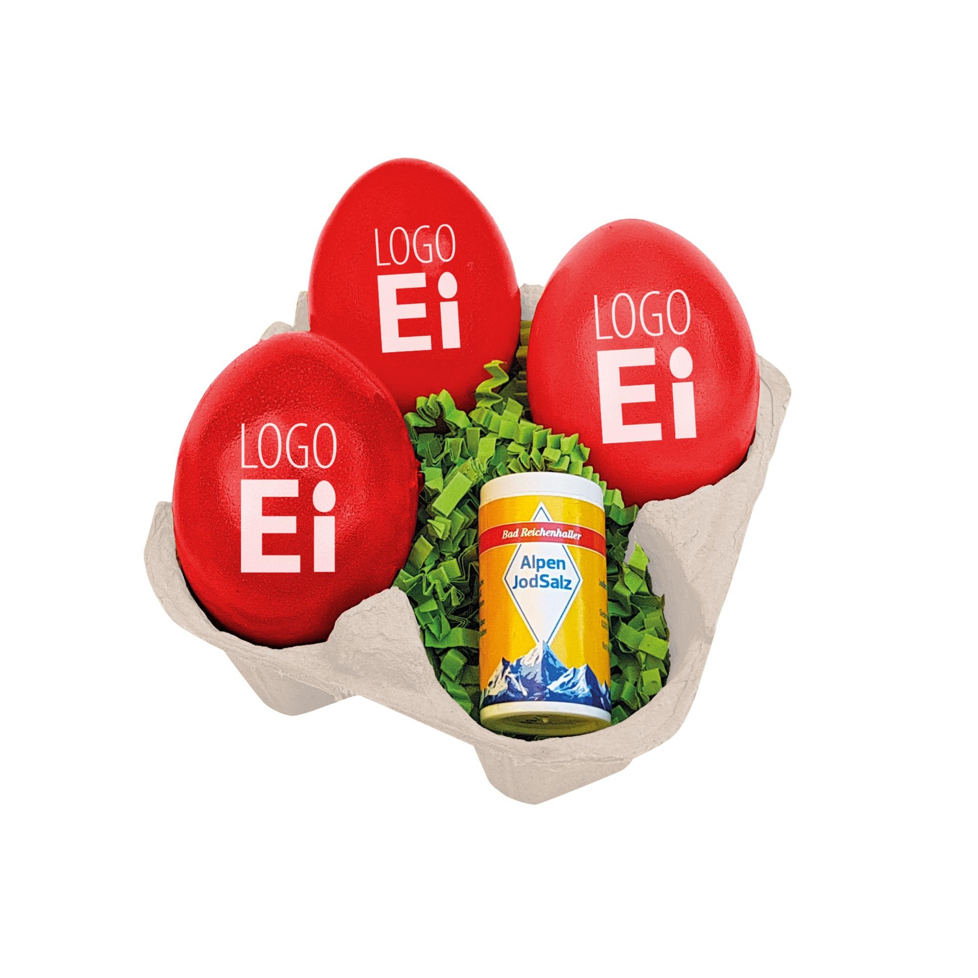 LogoEi 3er mit Salz - Rot