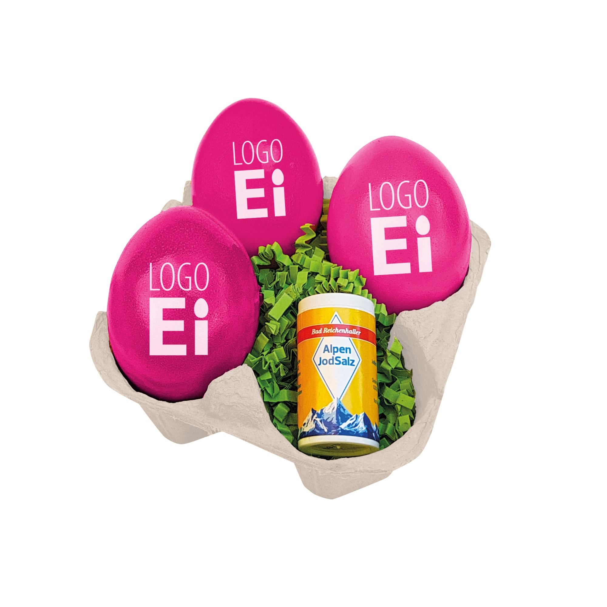 LogoEi 3er mit Salz - Pink
