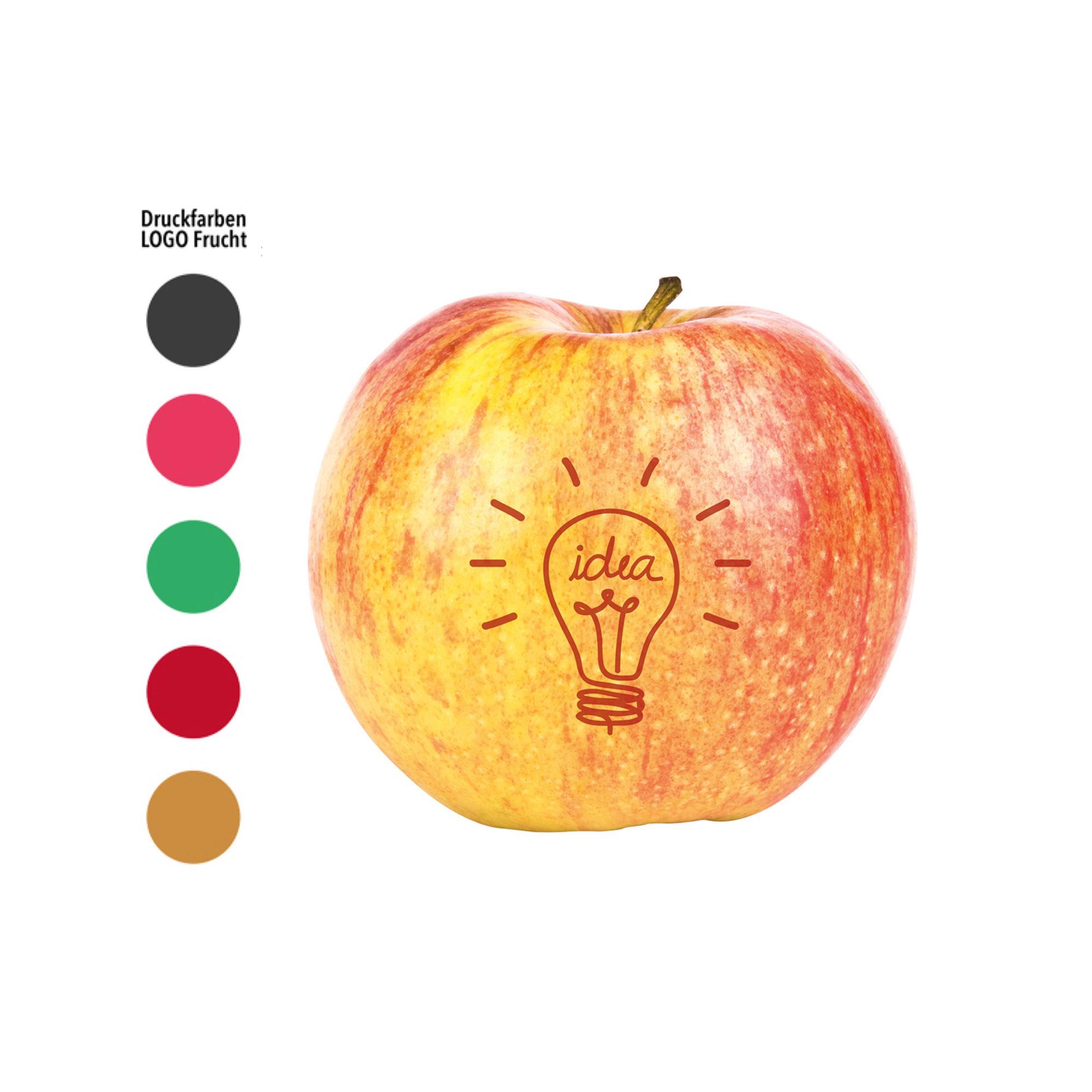 LogoFrucht Apfel ´Brainstorming´ rot