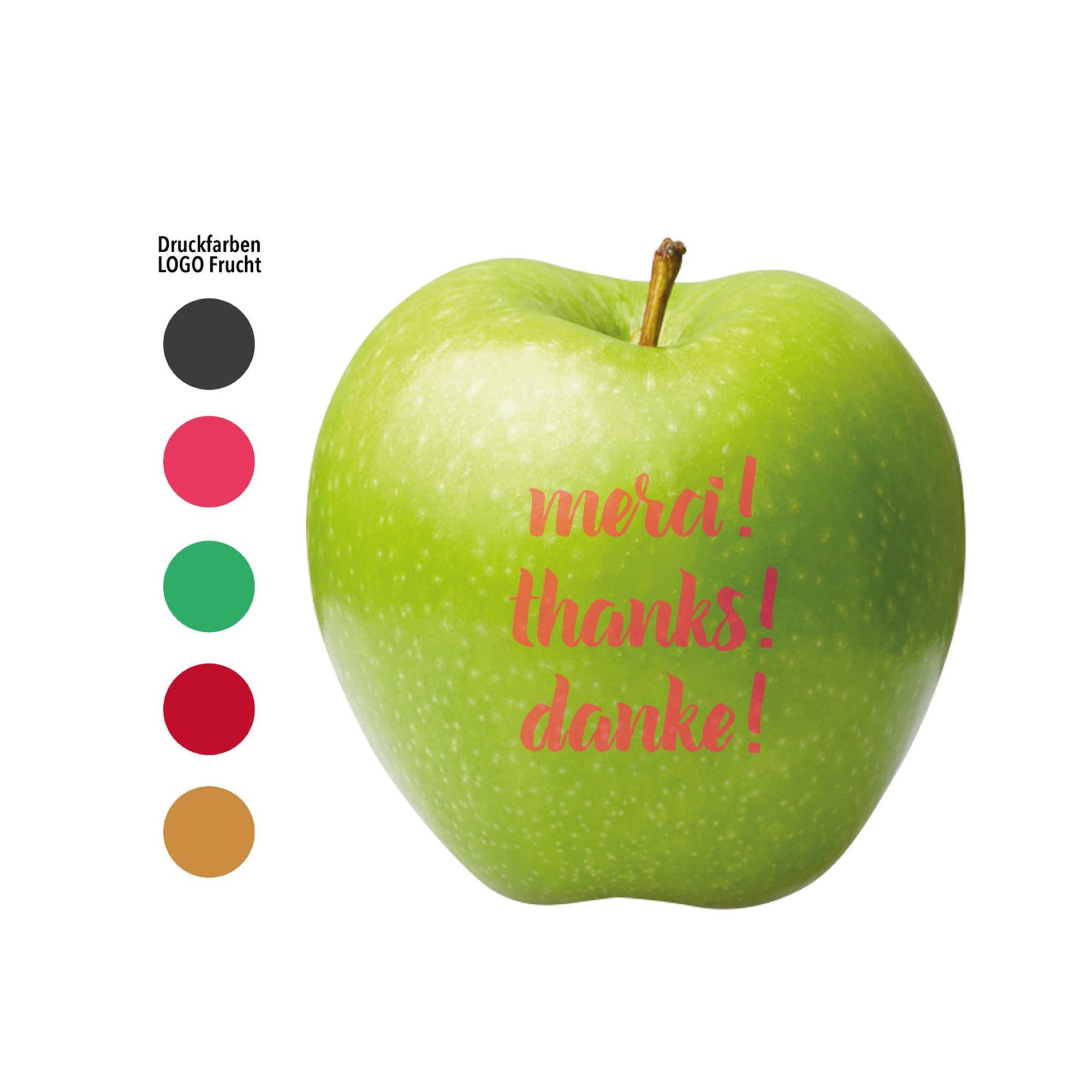 LogoFrucht Apfel ´Danke´ grün