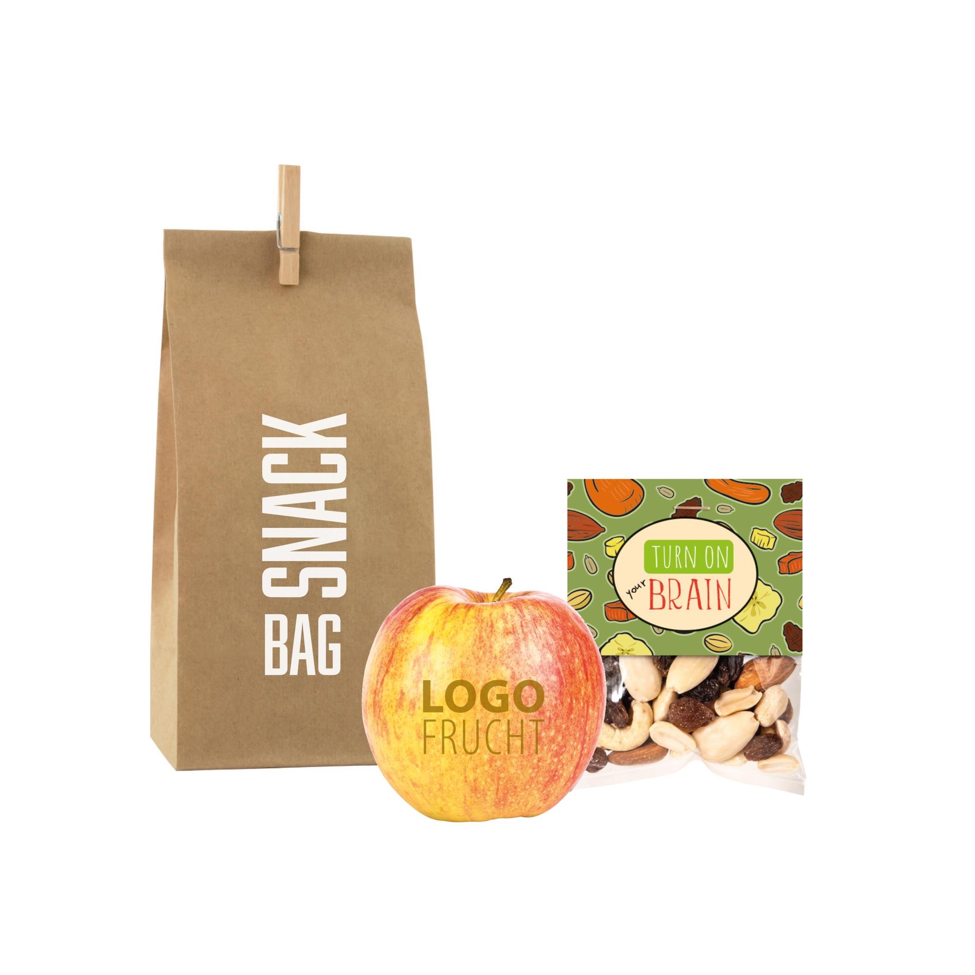LogoFrucht Power Snack Bag - Rot - Hazelnut