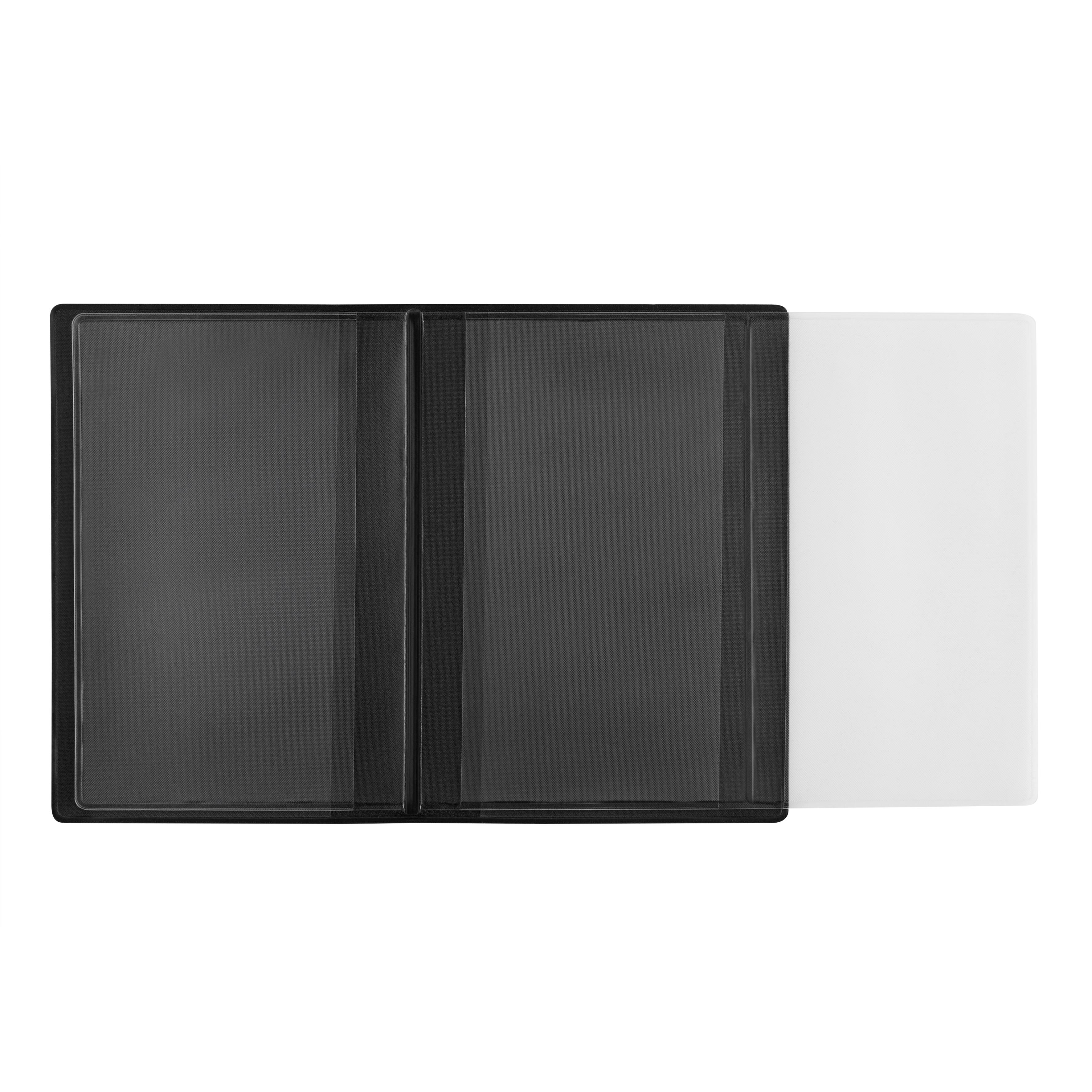 CreativDesign® Ausweistasche ´5-fach´ Veloursfolie schwarz