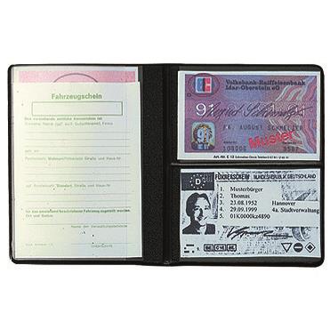 CreativDesign® Ausweistasche ´Euro´ Normalfolie schwarz