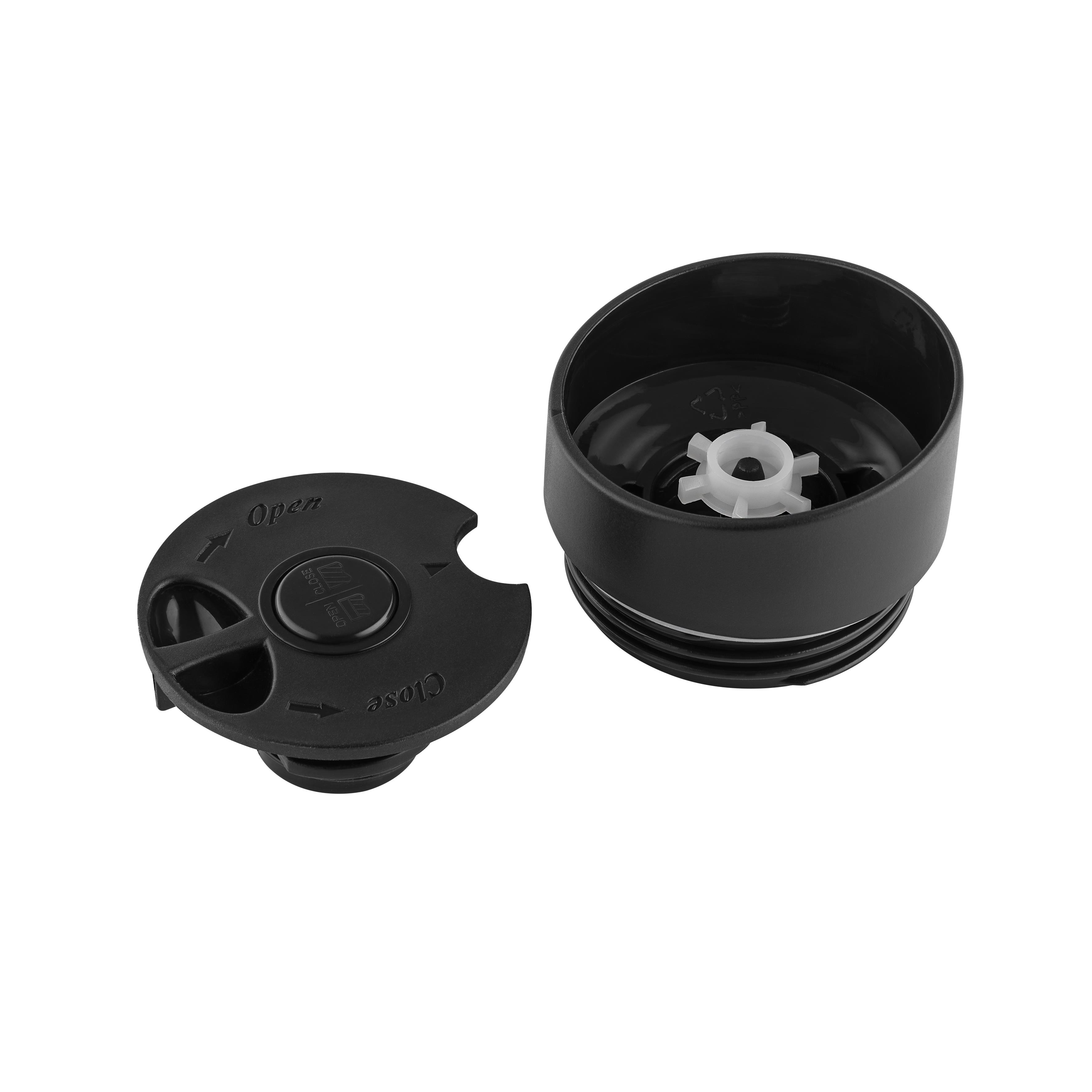 Metmaxx® Thermobecher ´CremaExtensaNero´ schwarz/Ring blau