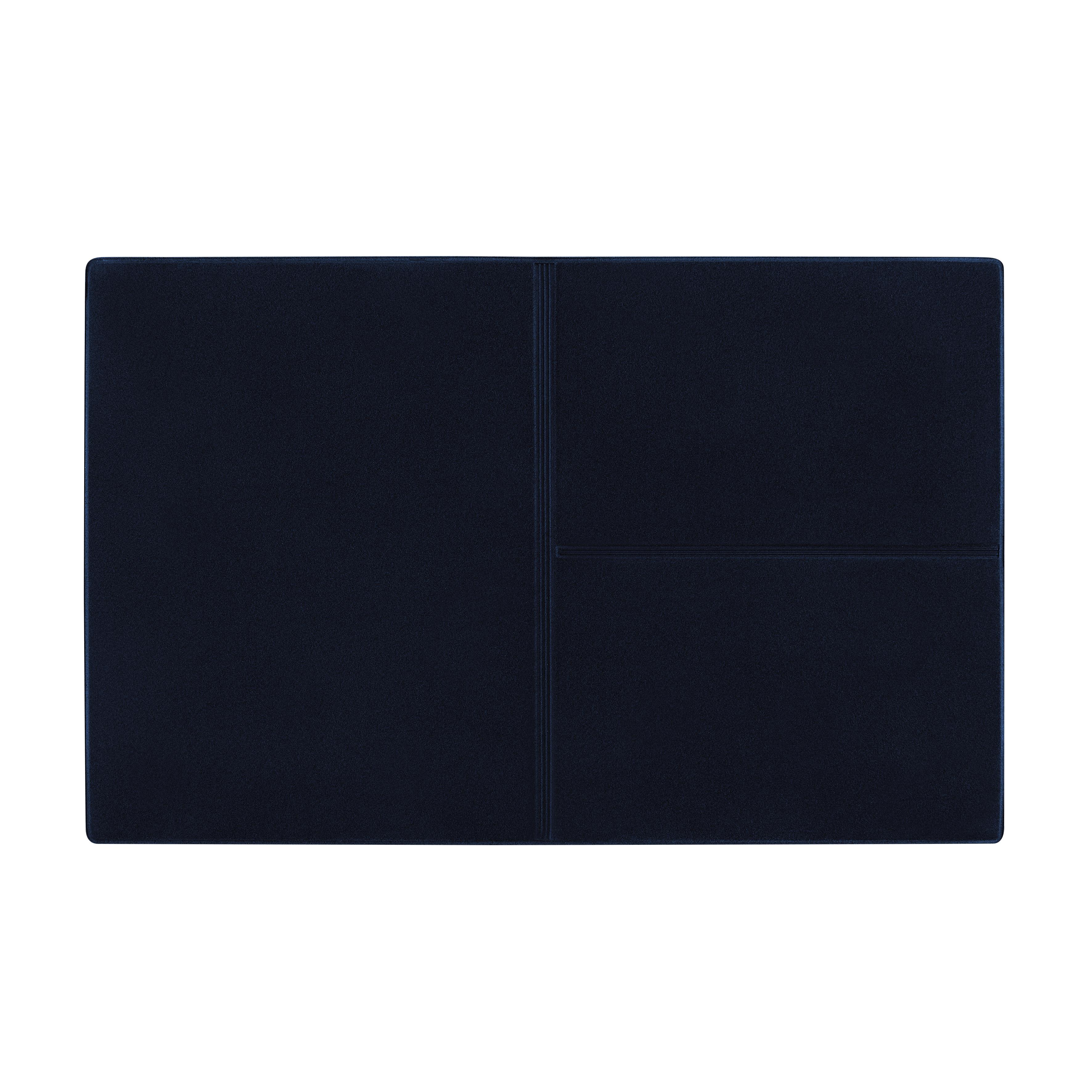 CreativDesign® Ausweistasche ´Euro´ Veloursfolie blau  mit Einschub