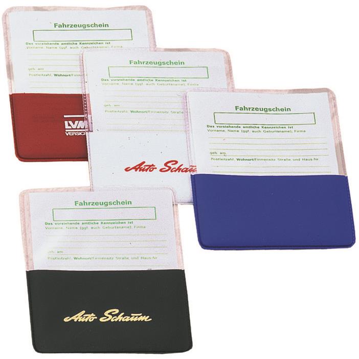 CreativDesign® KFZ-Scheinhülle ´Steck!´ Normalfolie blau