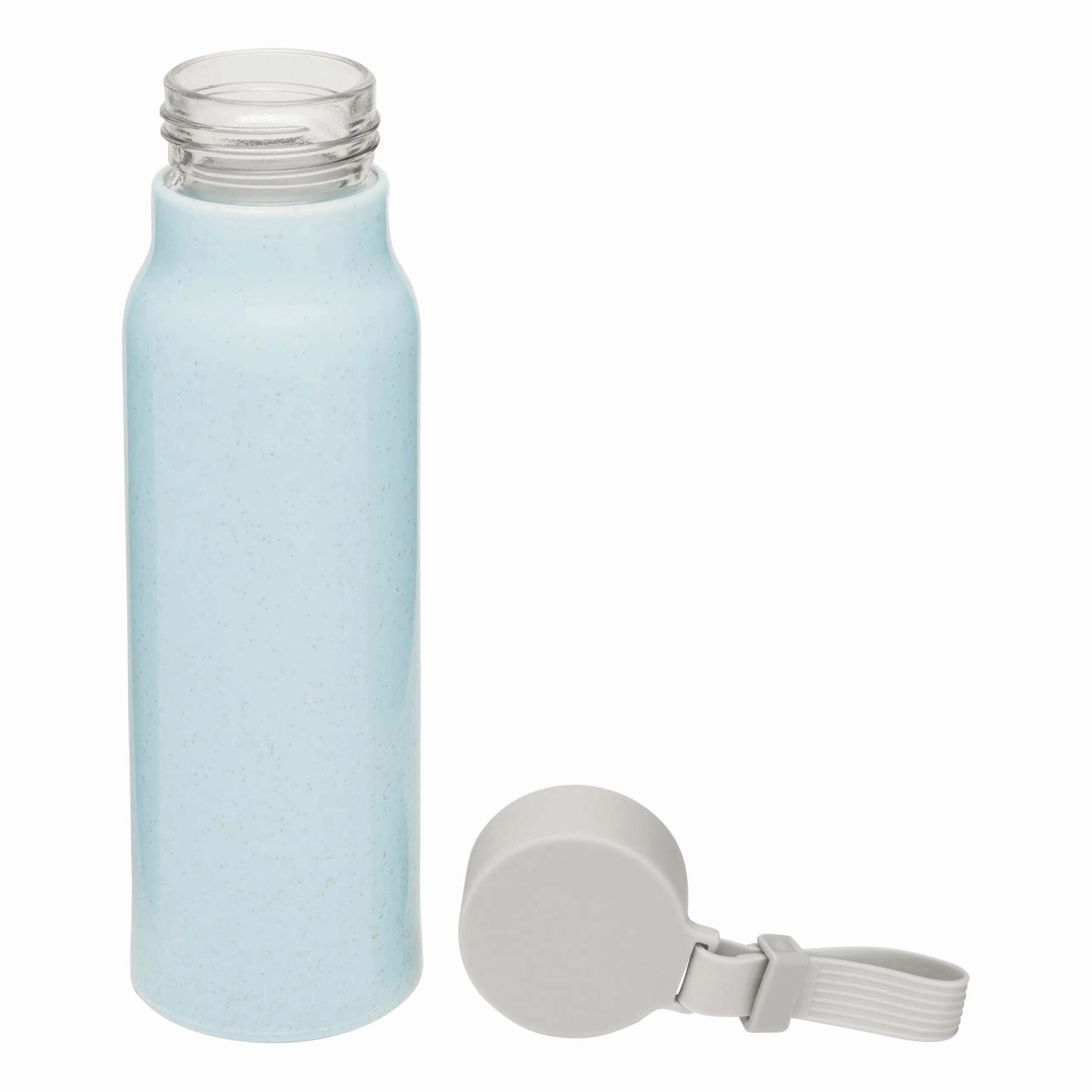 MECOZI DRINK - Glas-Trinkflasche mit Ummantelung