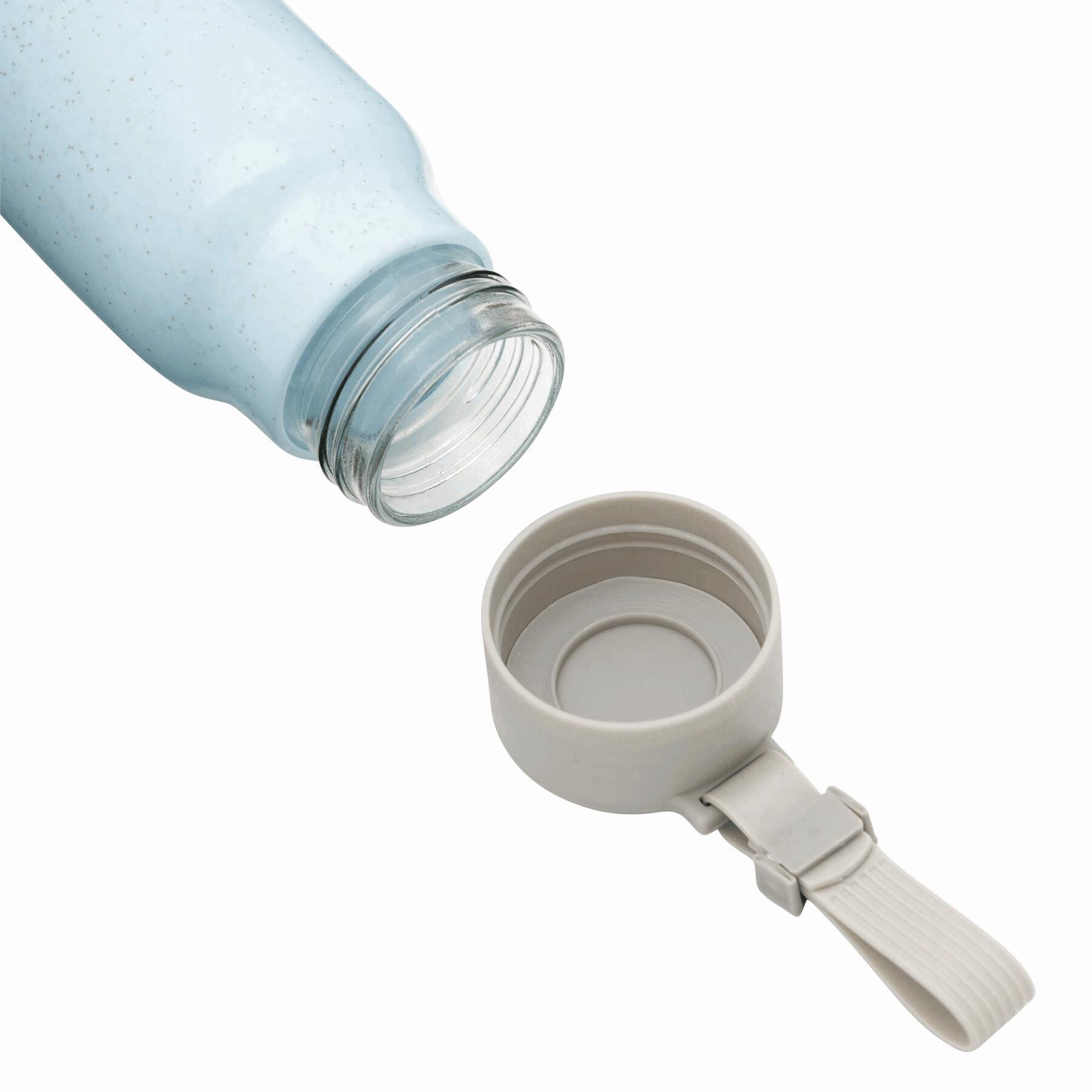 MECOZI DRINK - Glas-Trinkflasche mit Ummantelung